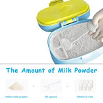 HASTHIP® 300g Baby Formula Dispenser with Scoop and Leveller, Foodgrade PP Double Layer Anti-Leak Milk Powder Dispenser Container, Baby Snack Storage Container for Outdoor Travel Home, BPA Free