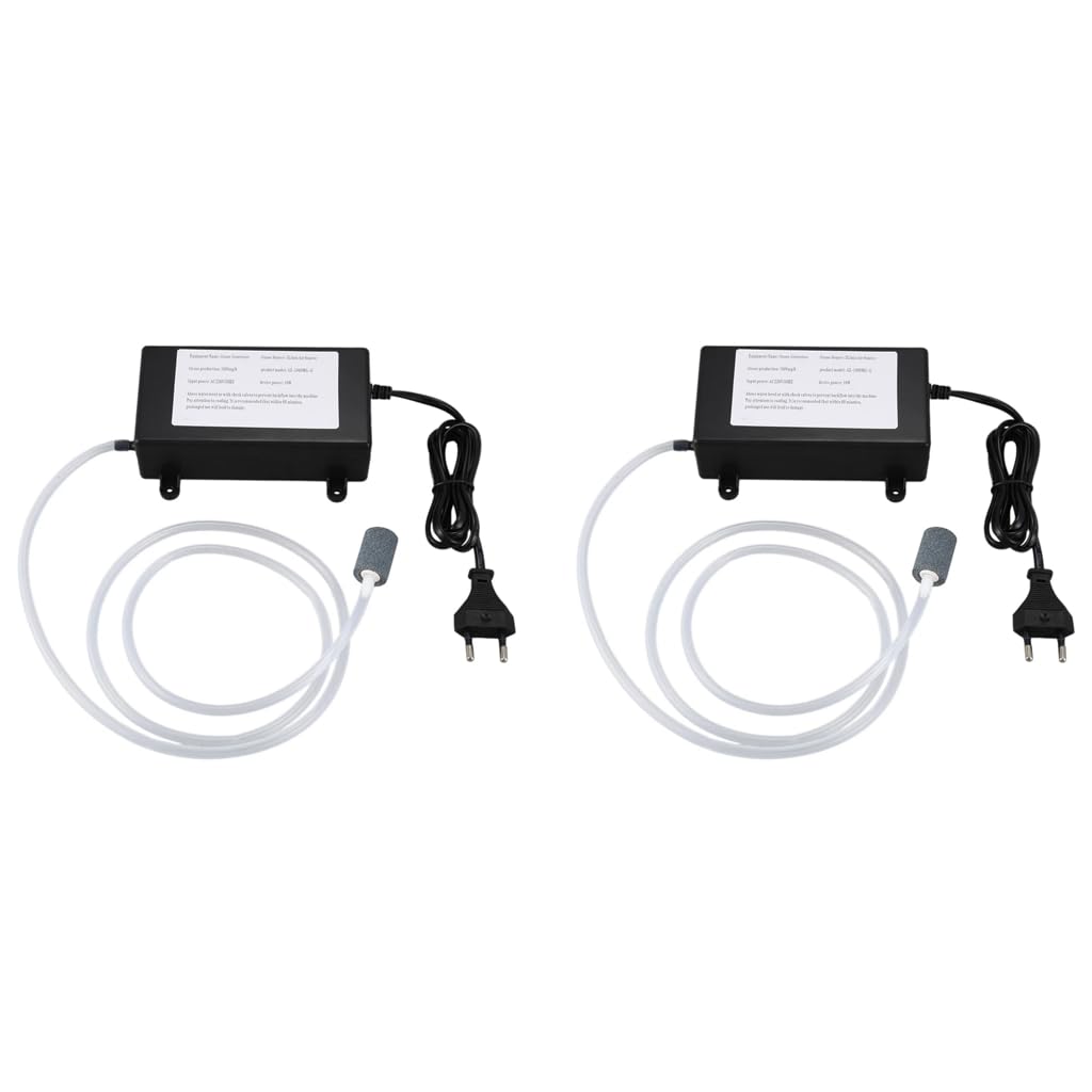 HASTHIP Ozone Generator for Air and Water Purification featuring 1000 mg/h Output | 2 PCS