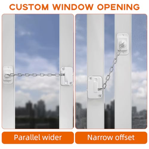HASTHIP® Cerradura de cadena para puerta de seguridad, sin taladro, a prueba niños