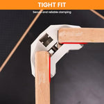 HASTHIP® 4Pcs Furniture Frame Joints, Removable Support Retainers, 90-Degree Nylon Furniture Connector Brackets, Quick-Release Brackets for Wooden Cabinet, Shelf, Box, Assembly Wooden Panels