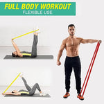 HASTHIP® 3 Pcs Resistance Band Kit for Workout for Men and Women, 2-30kg Resistance and Pull up Band for Chin Ups, Durable TPE Loop Bands Toning Bands for Home Gym Fitness, Gym Equipment