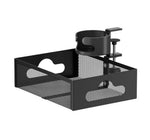 HASTHIP® Black 360-Degree Under Desk Organizer with Cup Holder