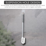 HASTHIP Bathroom Cleaning Brush with 39" Extendable Handle and Two Replaceable Heads for Home
