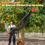HASTHIP® 13Ft Assembly Fruit Picker with Transfer Channel & One-piece Wearable Fruit Bag Extented Long Handle Fruit Picker New No-drop Fruit Picker Fruit Harvesting Tool for Apple, Mango