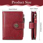 HASTHIP® Small Womens Wallet Leather Bifold