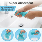 HASTHIP Microfiber Cleaning Cloth Roll with Perforated Tear-Off Sheets, Washable and Lint-Free