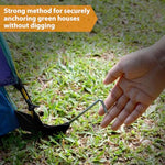 HASTHIP® 10 Pack Tent Stakes 6.7 Inches for Camping L-Shaped Ground Nail Heavy Duty Iron Galvanizing Accessories Fixed Tent 3PCS