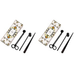 HASTHIP Candle Accessory Set with 17 cm Wick Trimmer and Curved Dipper for Scented Lovers | Stainless Steel 3 in 1 Tools