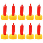 HASTHIP Feeding Nipples for Lamb Bottles with Universal Fit HDPE Material Set of 10 | Safe for Goats Calves and Piglets