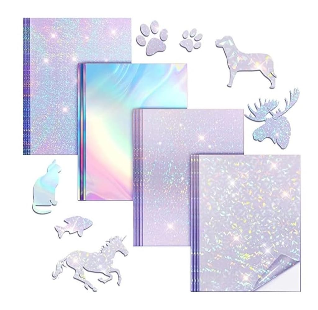 HASTHIP® 24 Sheets Vinyl Printable Sticker Paper A4 Size (8.25" x 11.7")