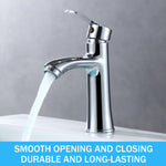 HASTHIP Bathroom Wash Basin Tap for Kitchen with Single Handle Lever and 23.6 Inch Lines | Chrome Finished ABS