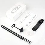 HASTHIP Kazoo Musical Instrument for Kids and Adults with 5 Membranes and Aluminum Alloy Body | Black