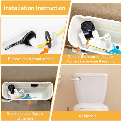HASTHIP® Front Mount Toilet Handle Lever