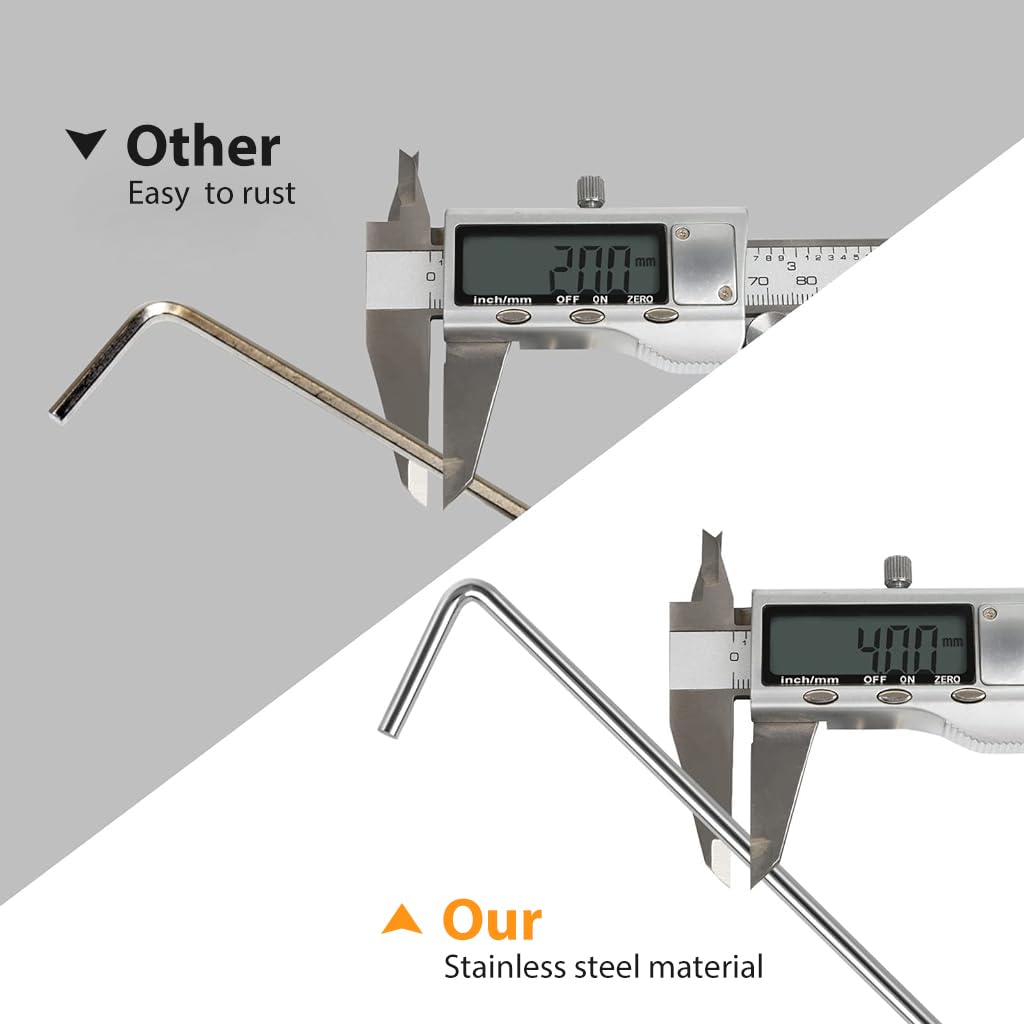 HASTHIP Tent Stakes for Camping featuring L Shape Stability and 17cm Galvanized Iron | 10 Pack