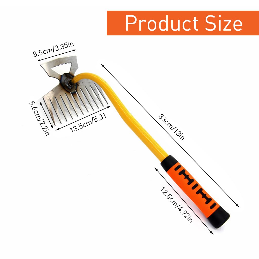 HASTHIP Weed Remover Tool for Farming and Banana Harvesting with 40cm Handle | Non Slip Ergonomic Grip