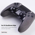 HASTHIP® Protector Antideslizante para Controlador PS5 DualSense, Cubierta de Cuero Gamuza Absorbente de Sudor con Toque Suave, Accesorio Compatible con Mando Inalámbrico Playstation 5