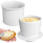 HASTHIP Butter Crock for Countertop Storage featuring 2 in 1 Lid Design and Ceramic Lid | Elegant Kitchen Gift