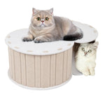 HASTHIP Cat Hideaway Tunnel House for Under 5kg Cats with Semi-Closed Felt Design | DIY Assembly