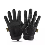 HASTHIP® M-Pact Covert Tactical Gloves with Secure Fit, Touchscreen Capable Safety for Men, Work Impact Protection and Vibration Absorption - Black L