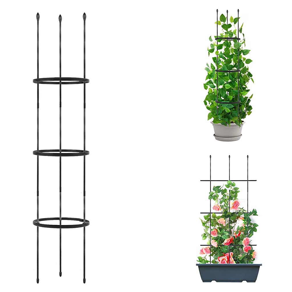 110 * 22CM Garden Plant Support Cages Stakes for Vine, Flower, Vegetable, Pot Trellis, Round Climber Plant Support for Home Indoor & Outdoor