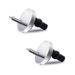 HASTHIP® Toilet Seat Hinge Fixings Quick Release Universal Top Fixing Replacement Stainless Steel and Rubber Parts for Standard Toilets