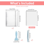 HASTHIP Journal Stickers Collecting Binder for DIY Crafts with 50 A5 Sheets & Waterproof Cover