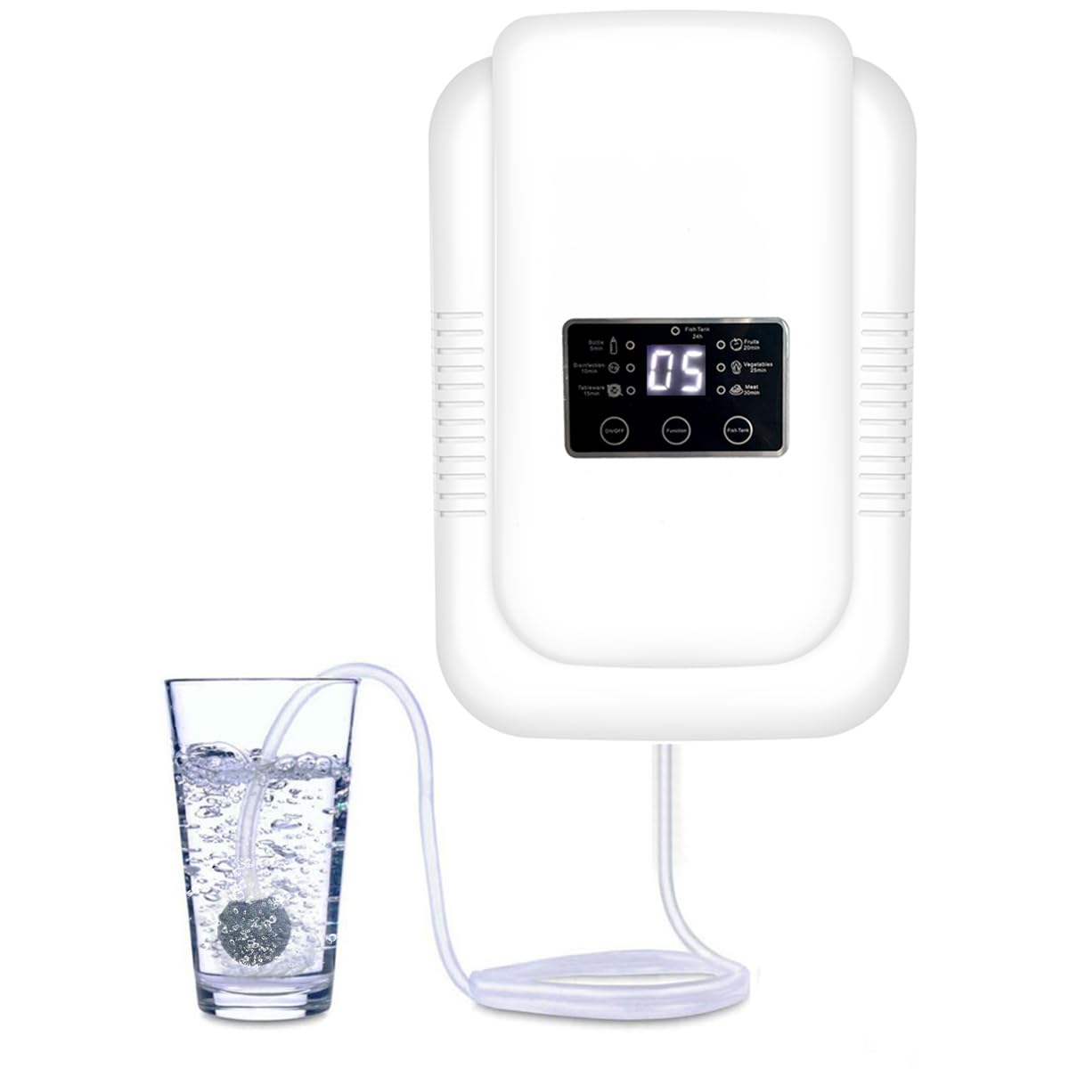 HASTHIP® Ozone Generator with Timer Multi-functional Ozone Generator for Air Purification, Water Treatment, Vegetable Cleaning 600mg/h Ozone Generator Machine for Purifying Water for Cleaning