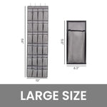 HASTHIP® Over the Door Shoe Organizer, 24 Mesh Pockets Hanging Shoe Organizer Shoe Rack For Closet Entryway Bedroom Bathroom Pantry Shoe Holder, Men Sneakers, Women High Heeled Shoes, Flip Flops