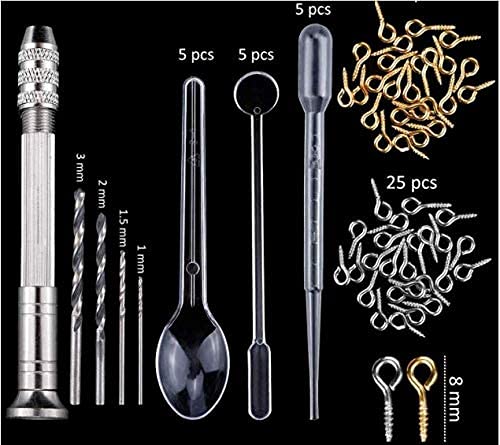 HASTHIP Resin Art Kit for Jewelry Making with 327 pcs Silicone Moulds and Storage Bag