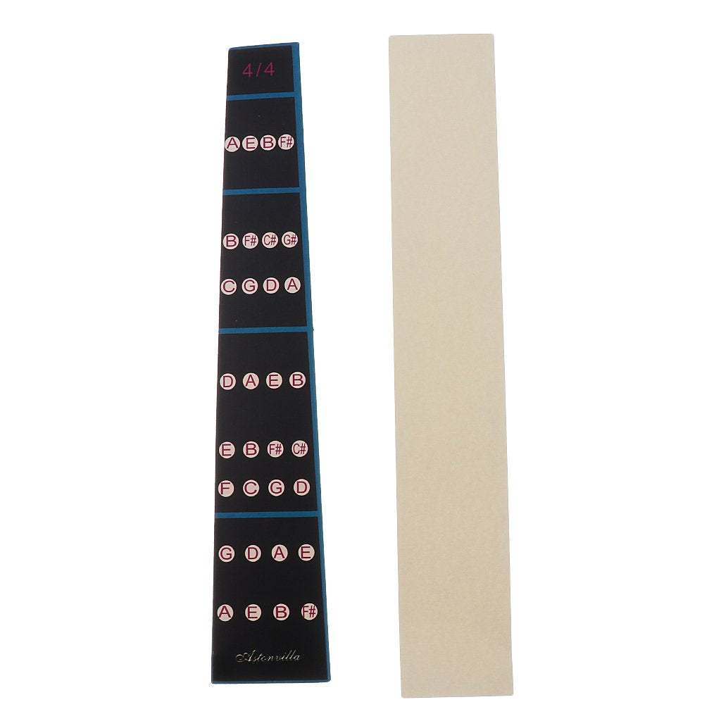 HASTHIP Violin Finger Guide for 4/4 Full Size Violin with Musical Alphabet Chart | 2PCS