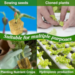 HASTHIP® 100PCS Seed Starter Rockwool Hydroponics Growing Cubes 0.98 Inches Seedling Cuttable Pad for Plant Flower Vegetable Seeds