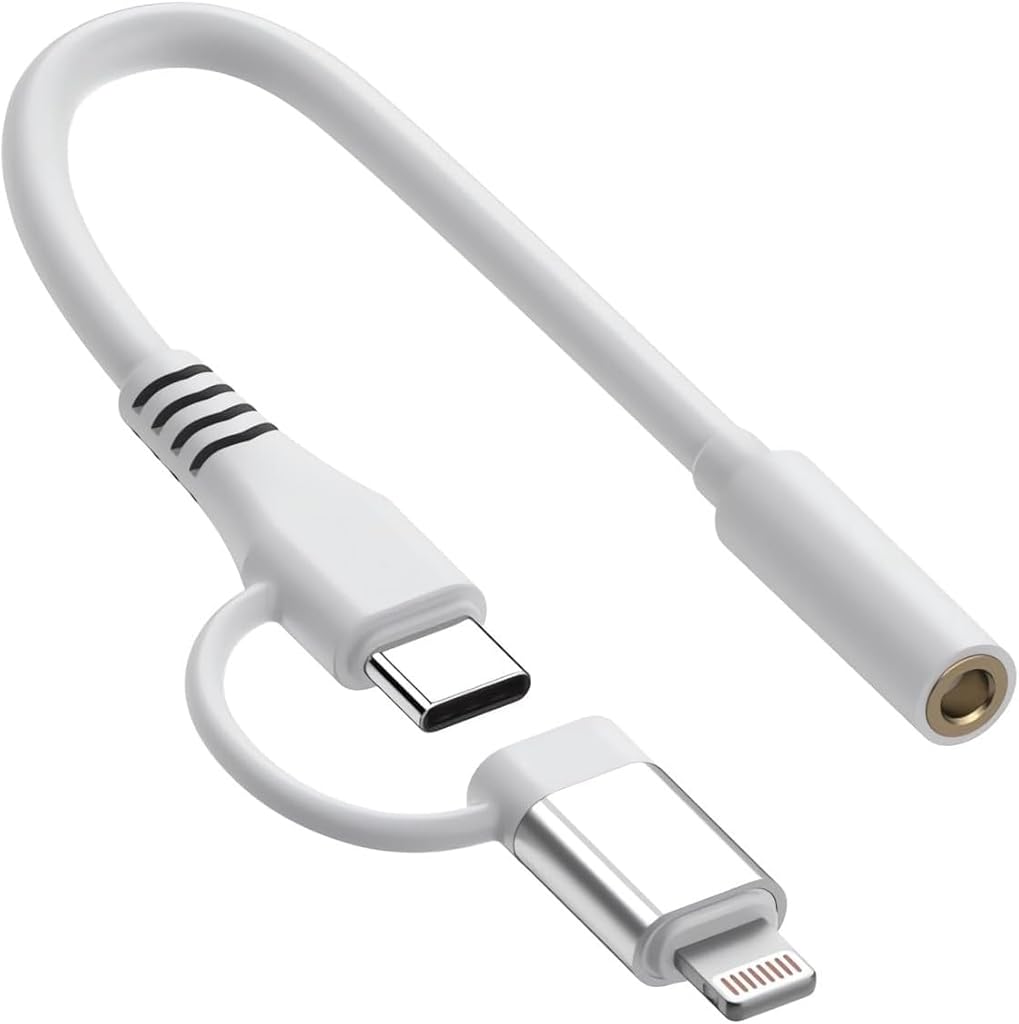 HASTHIP® to 3.5 mm Headphone Jack Adapter, Headphones Aux Audio Dongle