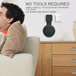 HASTHIP® Black Wall Adapter Holder for Alexa Echo Dot 3rd Generation,A Space Saving Solution with Cord Management for Your Smart Home Speakers,Alexa Echo Dot Accessories,Holder Only