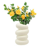 HASTHIP Flower Vase for Living Room with Spiral Shape and 15x9x6cm Size | PP Home Decor