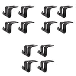 HASTHIP Car Seat Headrest Hooks for Hanging Bags and Coats Pack of 4 Black Organizer | Backseat Storage