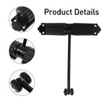 HASTHIP Door Closer for Wooden and Metal Doors with Adjustable Spring | Zinc Alloy Black 60 kg