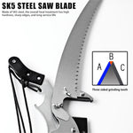 HASTHIP Tree Branch Cutter for High Pruning with 35cm SK5 Saw Blade and 5m Pull Cord | 2 PCS
