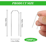 HASTHIP Floral Pins for DIY Wreath Making featuring 100pcs 1.8 in U Pins | Reusable Fixing Clips