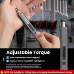 HASTHIP® Electric Screwdriver, Precision Screwdriver Set, 37 in 1 Precision Mini Electric Screwdriver with 30 Bits & Tools Cordless Screwdriver Set with LED USB Power Screwdriver Electric Screwdriver
