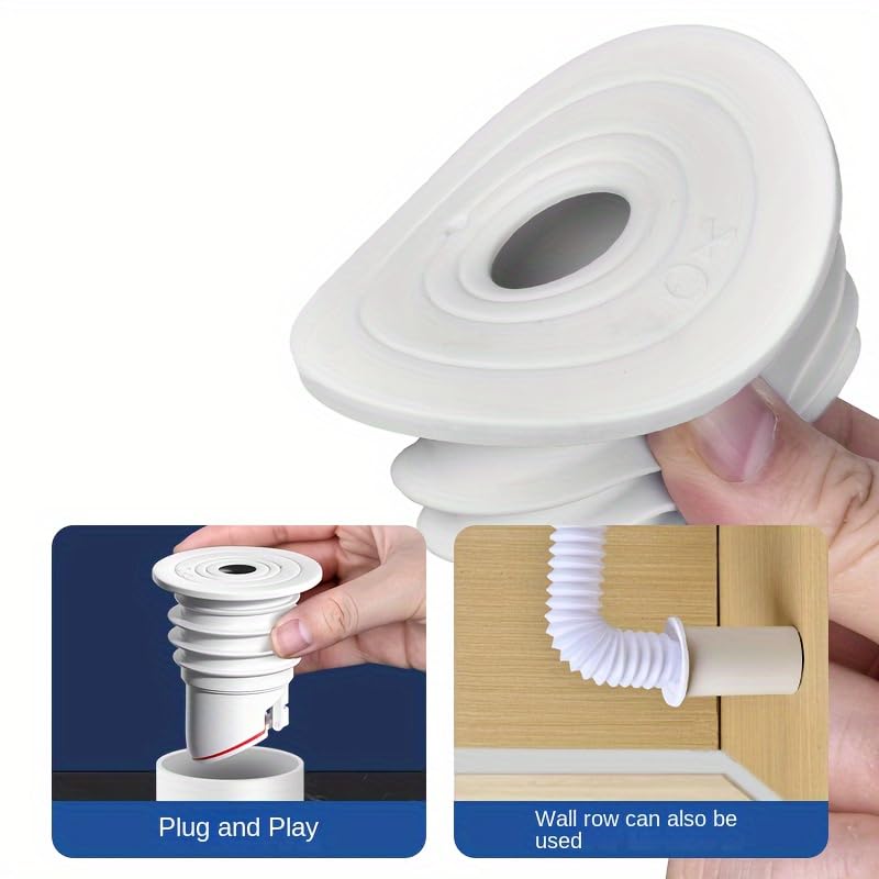 HASTHIP Bathroom Water Drainer for Sink and Floor Use with Magnetic Odor-Proof Seal | Flexible Silicone Fit