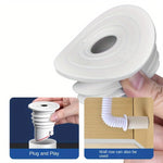 HASTHIP Bathroom Water Drainer for Sink and Floor Use with Magnetic Odor-Proof Seal | Flexible Silicone Fit