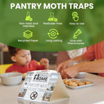 HASTHIP Moth Traps for Home with Triangular Tunnel Design and Strong Adhesive | 5 Pcs Safe Non Toxic Pest Control