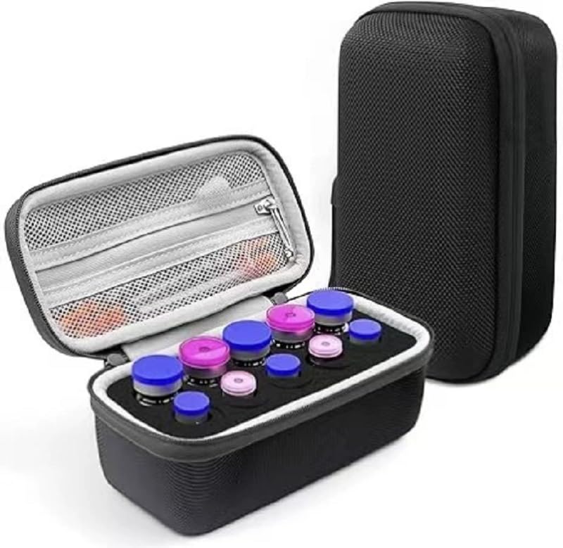 HASTHIP® Estuche Protector para Viales de Insulina con 10 Ranuras,Organizador de Viales 1ml 3ml 5ml 10ml,Bolsa Almacenamiento para Diabéticos Porta sin Hielo Monitorización y Viaje -