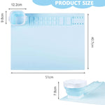HASTHIP Silicone Craft Mat for Painting and Play Doh | 50×40cm Non-Stick Sheet 3PCS