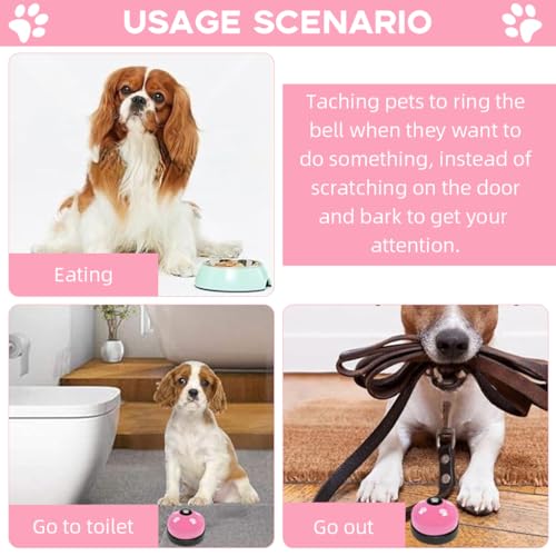HASTHIP® Dog DoorBells, Dog Training Bells Dog Training Bell for Behavior Training & Communication, Door Hanging Bell for Puppies & Adult Dog, Use for Training Dog and Alerting Owners to Dogs Access