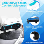 HASTHIP® BrandName 2PCS Ergonomic Memory Foam Office Chair Armrest Pads, Cooling Gel Armrest Covers for Gaming Chair, Thick Elbow Pillow Pressure Relief Cushion, Comfortable Arm Support for Desk