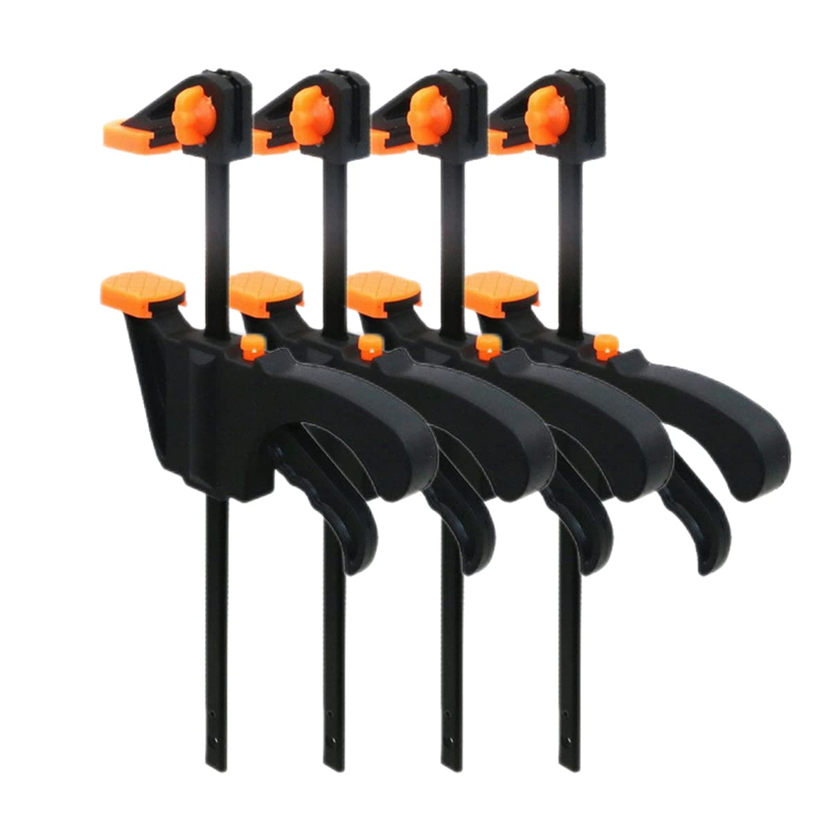 HASTHIP Quick Grip Clamp Set for Woodworking featuring 10 cm Range and Quick Release | Reinforced Nylon and High Carbon Steel