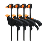HASTHIP Quick Grip Clamp Set for Woodworking featuring 10 cm Range and Quick Release | Reinforced Nylon and High Carbon Steel