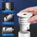 HASTHIP Bathroom Water Drainer for Sink and Floor Use with Magnetic Odor-Proof Seal | Flexible Silicone Fit