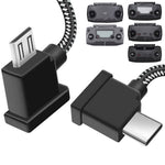 HASTHIP® Cable de Control Remoto Micro a USB C para Mavic Mini,Adaptador OTG Tipo C con Transferencia de Datos Rápida y Carga Segura,Compatible con Drones dji y Dispositivos USB-C
